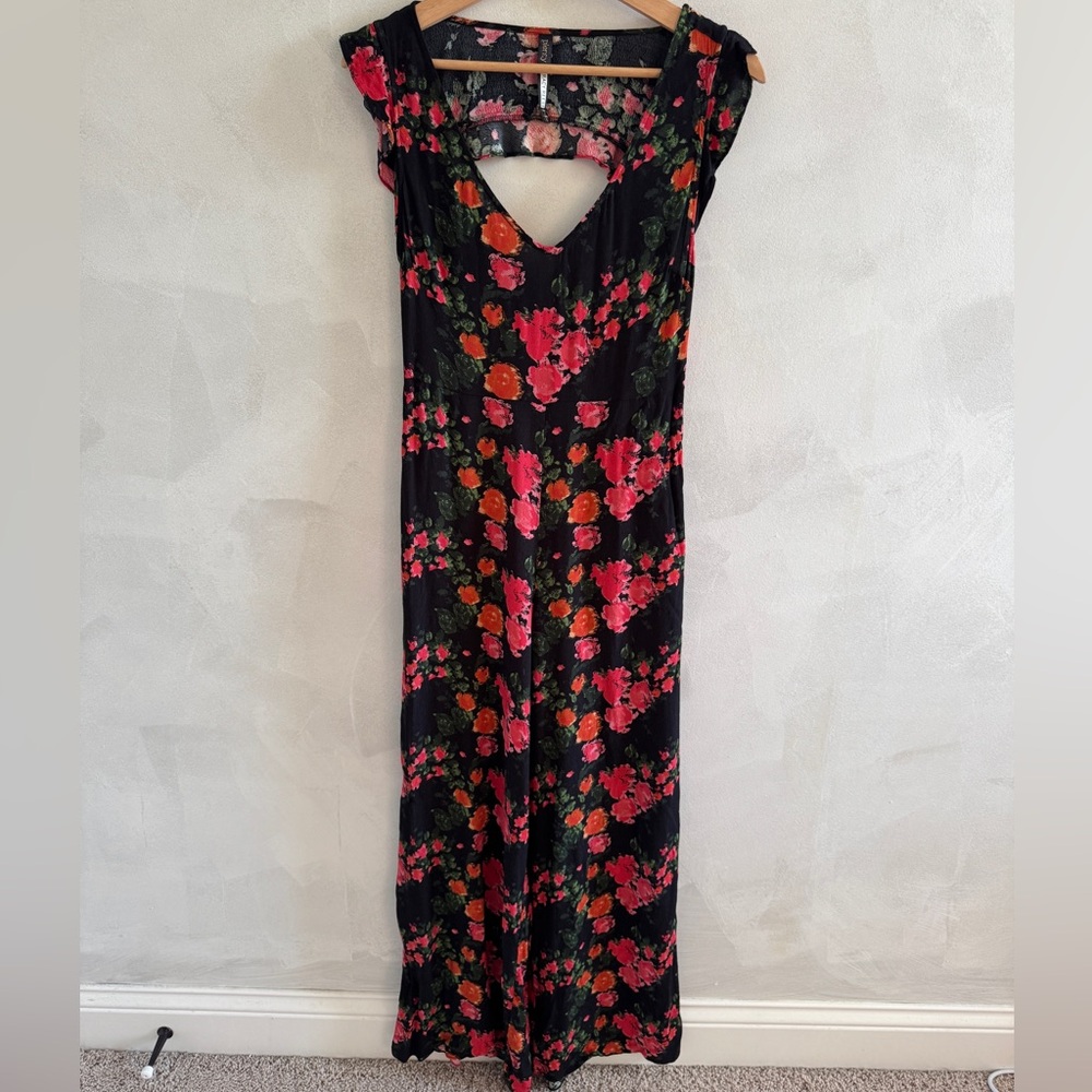 Anthropologie/Tracy Reese - Floral V-Neck Wide Leg Jumpsuit - Size XS